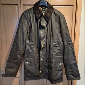 NWT Barbour Ashby Wax Jacket - Olive - Men's S